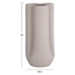 ΕΠΙΤΡΑΠΕΖΙΟ ΚΕΡΑΜΙΚΟ ΔΙΑΚΟΣΜΗΤΙΚΟ GLAΖΕ HM4612.03 ΓΚΡΙ ΜΑΤ Φ14x29Υεκ - Image 2
