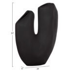 ΕΠΙΤΡΑΠΕΖΙΟ ΚΕΡΑΜΙΚΟ ΔΙΑΚΟΣΜΗΤΙΚΟ ARKEN HM4618.02 ΜΑΥΡΟ ΜΑΤ 29x8x37Υεκ - Image 2