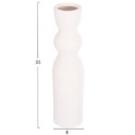 ΕΠΙΤΡΑΠΕΖΙΟ ΚΕΡΑΜΙΚΟ ΔΙΑΚΟΣΜΗΤΙΚΟ SCEPTER HM4614.01 ΚΡΥΣΤΑΛΛΙΚΟ ΥΠΟΛΕΥΚΟ Φ8x35Υεκ - Image 2