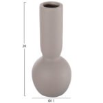 ΕΠΙΤΡΑΠΕΖΙΟ ΚΕΡΑΜΙΚΟ ΔΙΑΚΟΣΜΗΤΙΚΟ GALAD HM4616.02 ΓΚΡΙ ΜΑΤ Φ11x26Υεκ - Image 2