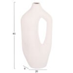 ΕΠΙΤΡΑΠΕΖΙΟ ΚΕΡΑΜΙΚΟ ΔΙΑΚΟΣΜΗΤΙΚΟ ΣΕΙΡΑ SEBOR HM4625 ΥΠΟΛΕΥΚΟ ΚΡΥΣΤΑΛΛΙΚΟ 20x9x45Υεκ - Image 2