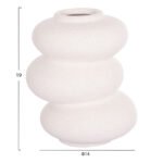 ΕΠΙΤΡΑΠΕΖΙΟ ΚΕΡΑΜΙΚΟ ΔΙΑΚΟΣΜΗΤΙΚΟ ROOK HM4628.01 ΥΠΟΛΕΥΚΟ ΚΡΥΣΤΑΛΛΙΚΟ Φ14x19Υεκ - Image 2