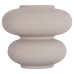 ΕΠΙΤΡΑΠΕΖΙΟ ΚΕΡΑΜΙΚΟ ΔΙΑΚΟΣΜΗΤΙΚΟ ROOK HM4629.03 ΓΚΡΙ ΜΑΤ Φ18x17Υεκ - Image 3