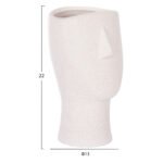 ΕΠΙΤΡΑΠΕΖΙΟ ΚΕΡΑΜΙΚΟ ΔΙΑΚΟΣΜΗΤΙΚΟ HUMANS HM4632 ΥΠΟΛΕΥΚΟ ΚΡΥΣΤΑΛΛΙΚΟ Φ13x22Υεκ - Image 2