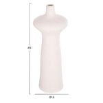 ΕΠΙΤΡΑΠΕΖΙΟ ΚΕΡΑΜΙΚΟ ΔΙΑΚΟΣΜΗΤΙΚΟ SCEPTER HM4636.01 ΚΡΥΣΤΑΛΛΙΚΟ ΥΠΟΛΕΥΚΟ Φ18x49Υεκ - Image 2