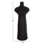 ΕΠΙΤΡΑΠΕΖΙΟ ΚΕΡΑΜΙΚΟ ΔΙΑΚΟΣΜΗΤΙΚΟ SCEPTER HM4636.02 ΜΑΥΡΟ ΜΑΤ Φ18x49Υεκ - Image 2