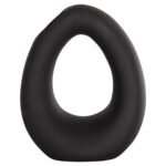 ΕΠΙΤΡΑΠΕΖΙΟ ΚΕΡΑΜΙΚΟ ΔΙΑΚΟΣΜΗΤΙΚΟ ELLIPTO HM4644.02 ΜΑΥΡΟ ΜΑΤ 16,5x9x20Υεκ - Image 3