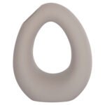 ΕΠΙΤΡΑΠΕΖΙΟ ΚΕΡΑΜΙΚΟ ΔΙΑΚΟΣΜΗΤΙΚΟ ELLIPTO HM4644.03 ΓΚΡΙ ΜΑΤ 16,5x9x20Υεκ - Image 3