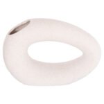 ΕΠΙΤΡΑΠΕΖΙΟ ΚΕΡΑΜΙΚΟ ΔΙΑΚΟΣΜΗΤΙΚΟ ELLIPTO HM4645.01 ΥΠΟΛΕΥΚΟ ΚΡΥΣΤΑΛΛΙΚΟ 23x8x16Υεκ - Image 3