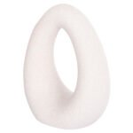 ΕΠΙΤΡΑΠΕΖΙΟ ΚΕΡΑΜΙΚΟ ΔΙΑΚΟΣΜΗΤΙΚΟ ELLIPTO HM4644.01 ΥΠΟΛΕΥΚΟ ΚΡΥΣΤΑΛΛΙΚΟ 16,5x9x20Υεκ - Image 4