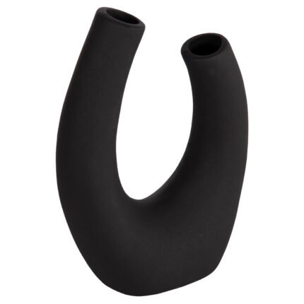 Αγόρασε ΕΠΙΤΡΑΠΕΖΙΟ ΚΕΡΑΜΙΚΟ ΔΙΑΚΟΣΜΗΤΙΚΟ ELLIPTO HM4643.02 ΜΑΥΡΟ ΜΑΤ 15x7x21