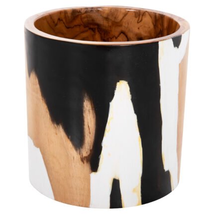 Αγόρασε ΕΠΙΤΡΑΠΕΖΙΟ ΚΥΛΙΝΔΡΙΚΟ ΔΙΑΚΟΣΜΗΤΙΚΟ BAZO ΑΠΟ ΞΥΛΟ ΤΕΑΚ Φ26x26Yεκ.HM7727 σε μοναδική τιμή στο clickforshop.gr