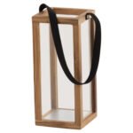 ΦΑΝΑΡΙΑ ΓΙΑ ΚΕΡΙΑ ΜΕ ΧΕΡΟΥΛΙA KAI ΓΥΑΛΙ HM4280 ΞΥΛΟ ΤΕΑΚ ΣΕ ΦΥΣΙΚΟ 21x21x40-70Υ εκ. - Image 4