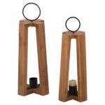 ΦΑΝΑΡΙΑ ΓΙΑ ΚΕΡΙΑ ΜΕ ΧΕΡΟΥΛΙΑ-ΚΡΙΚΟΥΣ HM4276 ΞΥΛΟ ΤΕΑΚ ΣΕ ΦΥΣΙΚΟ 24x24x50-61Υ εκ. - Image 3