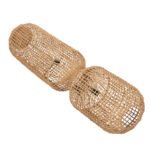 ΦΩΤΙΣΤΙΚΟ ΔΑΠΕΔΟΥ HM4357 ΜΕΤΑΛΛΟ-PAPER ROPE ΣΕ ΚΑΦΕ-2 ΛΑΜΠΕΣ Φ30x134Υεκ. - Image 4