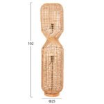 ΦΩΤΙΣΤΙΚΟ ΔΑΠΕΔΟΥ HM4358 ΜΕΤΑΛΛΟ-PAPER ROPE ΣΕ ΚΑΦΕ-2 ΛΑΜΠΕΣ Φ25x102Υεκ. - Image 2