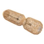 ΦΩΤΙΣΤΙΚΟ ΔΑΠΕΔΟΥ HM4358 ΜΕΤΑΛΛΟ-PAPER ROPE ΣΕ ΚΑΦΕ-2 ΛΑΜΠΕΣ Φ25x102Υεκ. - Image 3