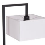 ΦΩΤΙΣΤΙΚΟ ΔΑΠΕΔΟΥ BRANS HM7532.11 ΜΕΤΑΛΛΟ ΜΑΥΡΟ--PVC ΛΕΥΚΟ ΚΑΠΕΛΟ 25x33x170Υεκ. - Image 5