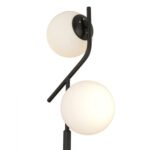 ΦΩΤΙΣΤΙΚΟ ΔΑΠΕΔΟΥ ΜΕΤΑΛΛΙΚΟ ΜΑΥΡΟ ΜΕ ΛΕΥΚΟ ΓΥΑΛΙ HM7530.01 30x173Υ εκ. - Image 4