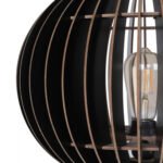 ΦΩΤΙΣΤΙΚΟ ΔΑΠΕΔΟΥ ΞΥΛΙΝΟ ΜΕ ΜΑΥΡΟ ΚΑΠΕΛΟ HM7375.02 Φ36x145Υ εκ. - Image 4