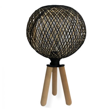 Αγόρασε ΦΩΤΙΣΤΙΚΟ ΕΠΙΤΡΑΠΕΖΙΟ ΑΠΟ ΞΥΛΟ ΚΑΙ ΣΧΟΙΝΙ ΜΑΥΡΟ HM7378.01 Φ24x42Υ εκ. σε μοναδική τιμή στο clickforshop.gr