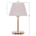 ΦΩΤΙΣΤΙΚΟ ΕΠΙΤΡΑΠΕΖΙΟ HM7600.02 ΕΚΡΟΥ-ΧΡΥΣΟ - Image 2