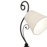 ΦΩΤΙΣΤΙΚΟ ΕΠΙΤΡΑΠΕΖΙΟ ΜΕΤΑΛΛΙΚΟ ΜΑΥΡΟ ΜΕ ΛΕΥΚΟ ΚΑΠΕΛΟ HM7568.01 21x47Υ εκ. - Image 4