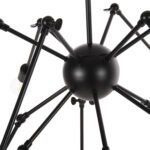 ΦΩΤΙΣΤΙΚΟ ΟΡΟΦΗΣ 12-ΦΩΤΟ HM4167 ΜΑΥΡΟΙ ΜΕΤΑΛΛΙΚΟΙ ΑΡΘΡΩΤΟΙ ΒΡΑΧΙΟΝΕΣ Φ92x120Υεκ - Image 6