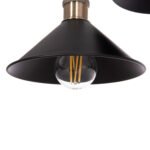 ΦΩΤΙΣΤΙΚΟ ΟΡΟΦΗΣ 2ΦΩΤΟ BELL HM7531.11 ΜΑΥΡΟ ΜΕΤΑΛΛΟ-ΧΑΛΚΙΝΟ ΝΤΟΥΙ Φ21,5x135Υεκ. - Image 5