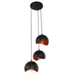 ΦΩΤΙΣΤΙΚΟ ΟΡΟΦΗΣ 3-ΦΩΤΟ HM4166.01 ΜΕΤΑΛΛΙΚΕΣ ΣΦΑΙΡΕΣ ΜΑΥΡΟ-ΠΟΡΤΟΚΑΛΙ Φ20x112Υ - Image 3