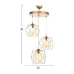 ΦΩΤΙΣΤΙΚΟ ΟΡΟΦΗΣ 3ΦΩΤΟ ΧΡΥΣΟ HM7515.01 40x85 εκ. - Image 2