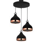 Αγόρασε ΦΩΤΙΣΤΙΚΟ ΟΡΟΦΗΣ 3ΦΩΤΟ ΜΕΤΑΛΛΙΚΟ ΜΑΥΡΟ HM7524.01 30x30x75 εκ. σε μοναδική τιμή στο clickforshop.gr