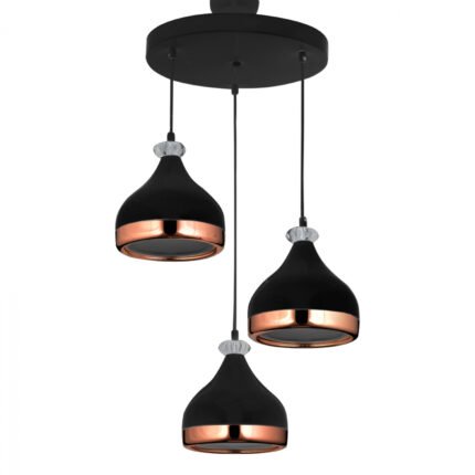 Αγόρασε ΦΩΤΙΣΤΙΚΟ ΟΡΟΦΗΣ 3ΦΩΤΟ ΜΕΤΑΛΛΙΚΟ ΜΑΥΡΟ HM7524.01 30x30x75 εκ. σε μοναδική τιμή στο clickforshop.gr