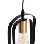 ΦΩΤΙΣΤΙΚΟ ΟΡΟΦΗΣ 5-ΦΩΤΟ BIUT HM7545.11 ΜΑΥΡΟ ΜΕΤΑΛΛΟ-ΧΡΥΣΟ ΝΤΟΥΙ 80x6x138Υεκ. - Image 6