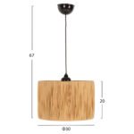 ΦΩΤΙΣΤΙΚΟ ΟΡΟΦΗΣ ΕΣΩΤΕΡΙΚΟΥ ΧΩΡΟΥ HM7944.05 NATURAL Φ30x67Υ εκ. - Image 2