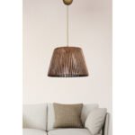 ΦΩΤΙΣΤΙΚΟ ΟΡΟΦΗΣ ΕΣΩΤΕΡΙΚΟΥ ΧΩΡΟΥ ΚΡΕΜΑΣΤΟ BAMBOO ΚΑΡΥΔΙ HM7480 30x21x70 εκ. - Image 3