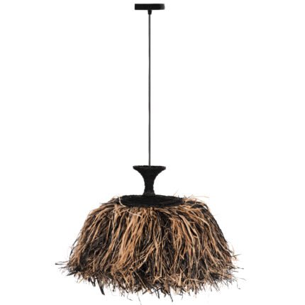Αγόρασε ΦΩΤΙΣΤΙΚΟ ΟΡΟΦΗΣ ORDEM HM4716 ΚΑΠΕΛΟ ΙΝΕΣ SISAL & ΜΠΑΝΑΝΑΣ-ΜΑΥΡΟ & ΦΥΣΙΚΟ Φ60x50Υεκ σε μοναδική τιμή στο clickforshop.gr