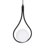 ΦΩΤΙΣΤΙΚΟ ΟΡΟΦΗΣ DROPLET HM7503.11 ΜΕΤΑΛΛΟ ΣΕ ΜΑΥΡΟ-ΛΕΥΚΟΣ ΓΛΟΜΠΟΣ 23,5x12x147Υεκ. - Image 4