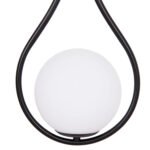 ΦΩΤΙΣΤΙΚΟ ΟΡΟΦΗΣ DROPLET HM7503.11 ΜΕΤΑΛΛΟ ΣΕ ΜΑΥΡΟ-ΛΕΥΚΟΣ ΓΛΟΜΠΟΣ 23,5x12x147Υεκ. - Image 5