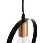 ΦΩΤΙΣΤΙΚΟ ΟΡΟΦΗΣ ΚΡΕΜΑΣΤΟ 3-ΦΩΤΟ KRENT HM7426.11 ΜΑΥΡΟ-ΧΡΥΣΟ Φ23,5x132Υεκ. - Image 6