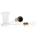 ΦΩΤΙΣΤΙΚΟ ΟΡΟΦΗΣ ΚΡΕΜΑΣΤΟ 6-ΦΩΤΟ HM4123 ΛΕΥΚΟ ΜΕΤΑΛΛΟ 77x77x18Υ εκ. - Image 6