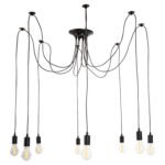 Αγόρασε ΦΩΤΙΣΤΙΚΟ ΟΡΟΦΗΣ ΚΡΕΜΑΣΤΟ 8-ΦΩΤΟ HM4176 ΜΑΥΡΟ ΜΕΤΑΛΛΙΚΟ-ΜΑΥΡΑ ΚΑΛΩΔΙΑ Φ100x180Υ σε μοναδική τιμή στο clickforshop.gr