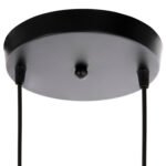 ΦΩΤΙΣΤΙΚΟ ΟΡΟΦΗΣ ΚΡΕΜΑΣΤΟ HM4035 2 ΚΥΒΟΙ ΜΑΥΡΟ ΜΕΤΑΛΛΟ Φ18x130Yεκ. - Image 6