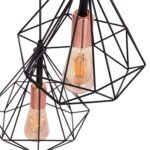 ΦΩΤΙΣΤΙΚΟ ΟΡΟΦΗΣ ΚΡΕΜΑΣΤΟ HM4041 3ΦΩΤΟ ΜΑΥΡΟ ΜΕΤΑΛΛΟ 25x22x123Yεκ. - Image 5