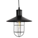 ΦΩΤΙΣΤΙΚΟ ΟΡΟΦΗΣ ΚΡΕΜΑΣΤΟ HM4119 ΜΑΥΡΟ ΜΕΤΑΛΛΙΚΟ-ΓΥΑΛΙ Φ26x125Yεκ - Image 4