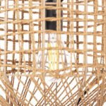 ΦΩΤΙΣΤΙΚΟ ΟΡΟΦΗΣ ΚΡΕΜΑΣΤΟ HM4344 ΚΥΛΙΝΔΡΙΚΟ ΑΠΟ PAPER ROPE ΜΠΕΖ-2 ΛΑΜΠΕΣ Φ25x100-160Υεκ. - Image 6