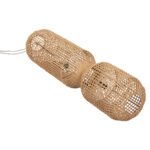 ΦΩΤΙΣΤΙΚΟ ΟΡΟΦΗΣ ΚΡΕΜΑΣΤΟ HM4345 ΚΥΛΙΝΔΡΙΚΟ ΑΠΟ PAPER ROPE ΜΠΕΖ-2 ΛΑΜΠΕΣ Φ30,5x132Υ - Image 3