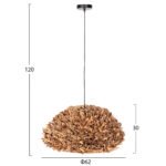 ΦΩΤΙΣΤΙΚΟ ΟΡΟΦΗΣ ΚΡΕΜΑΣΤΟ HM4353 ΥΔΡΟΥΑΚΙΝΘΟΣ ΣΕ ΦΥΣΙΚΟ-Φ62x30-120Υεκ. - Image 2