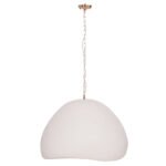 ΦΩΤΙΣΤΙΚΟ ΟΡΟΦΗΣ ΚΡΕΜΑΣΤΟ JAYLEN HM4703.02L FIBER CEMENT ΛΕΥΚΟ 65x55x45Υεκ. - Image 3