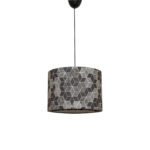 Αγόρασε ΦΩΤΙΣΤΙΚΟ ΟΡΟΦΗΣ ΚΡΕΜΑΣΤΟ HM7369 ΜΕΤΑΛΛΟ ΚΑΙ ΥΦΑΣΜΑ ΜΑΥΡΟ ΓΚΡΙ 28x28x65Υ εκ. σε μοναδική τιμή στο clickforshop.gr